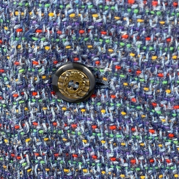 Lizwear Petite Blazer Suit Jacket Tweed Wool Blend Heather - Picture 4 of 8